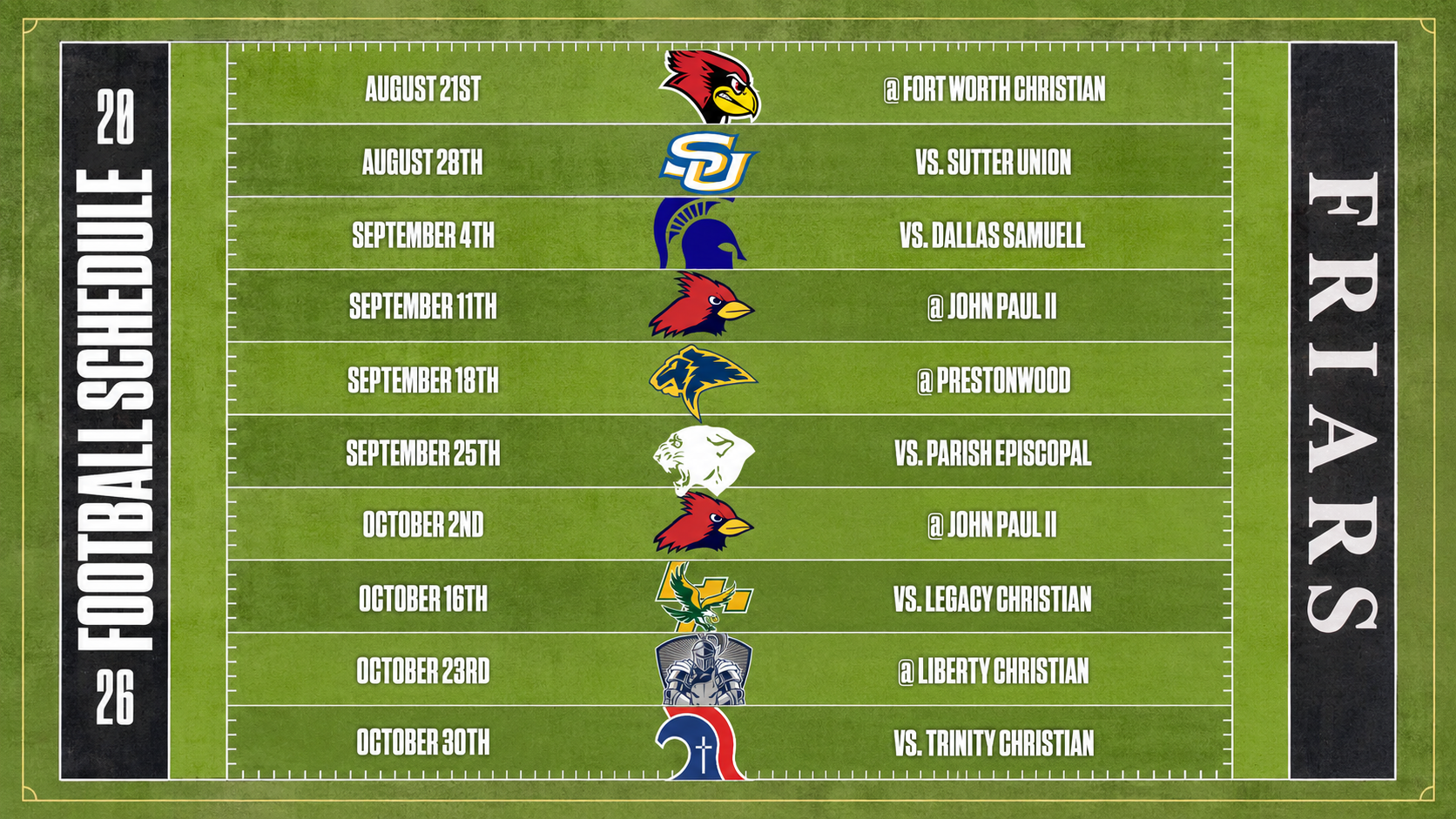 Schedule