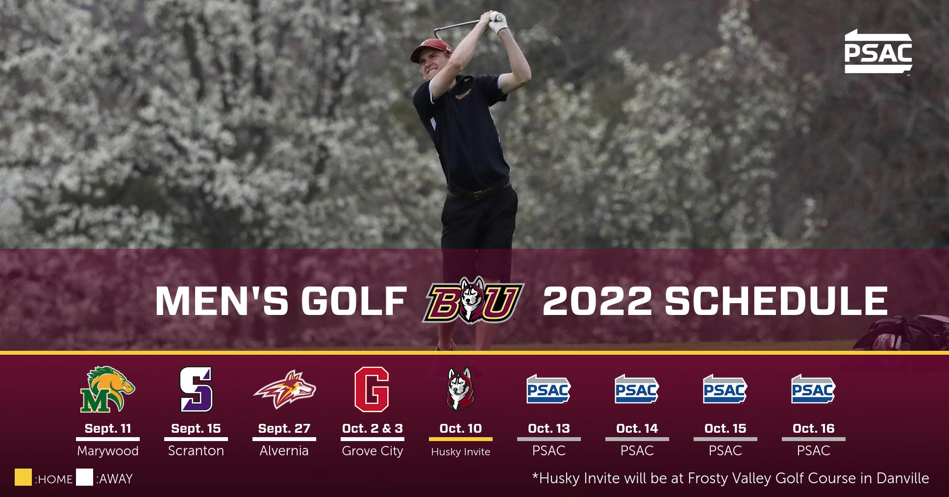 Men's Golf Announces 2022 Schedule Bloomsburg Athletics