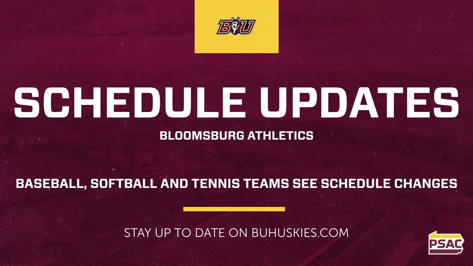 Baseball, Softball, And Tennis Teams Update Weekend Schedule