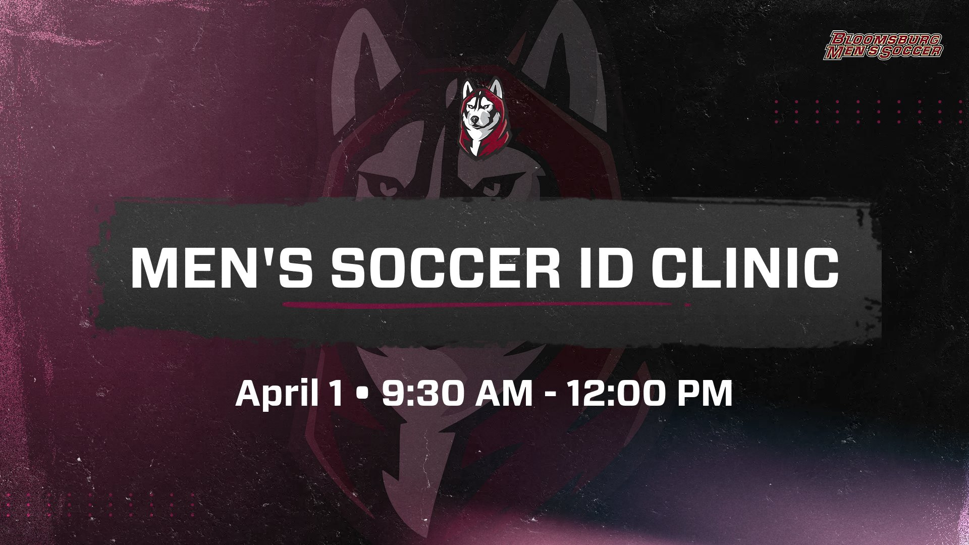 Men's Soccer Announces ID Clinic for July 26 Bloomsburg Athletics