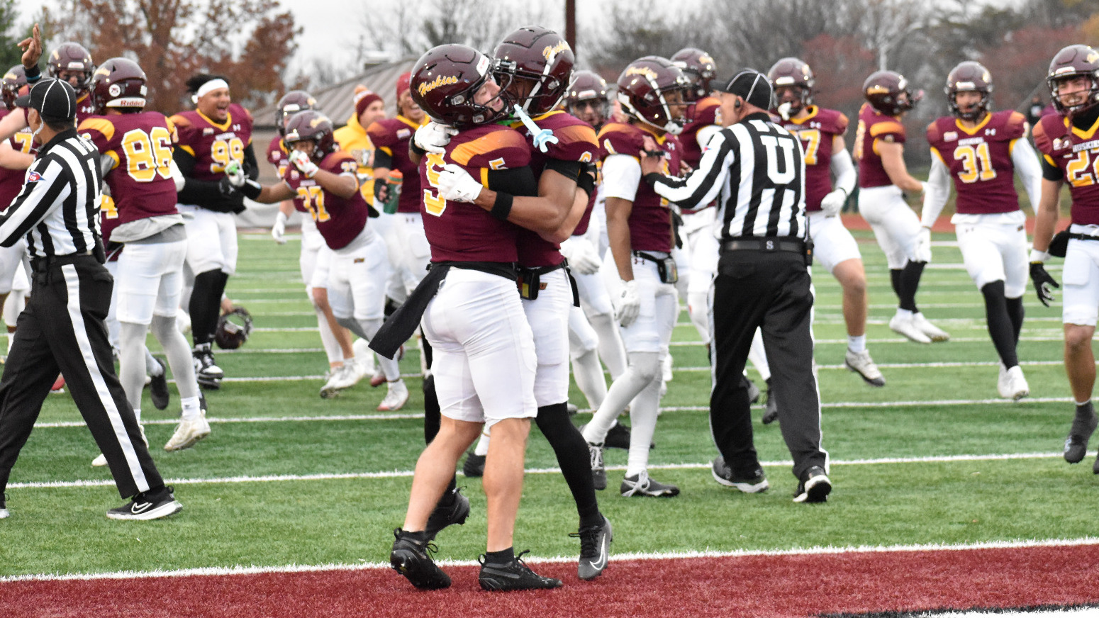 Gabe Brower Celebrating with Xavier Diaz
