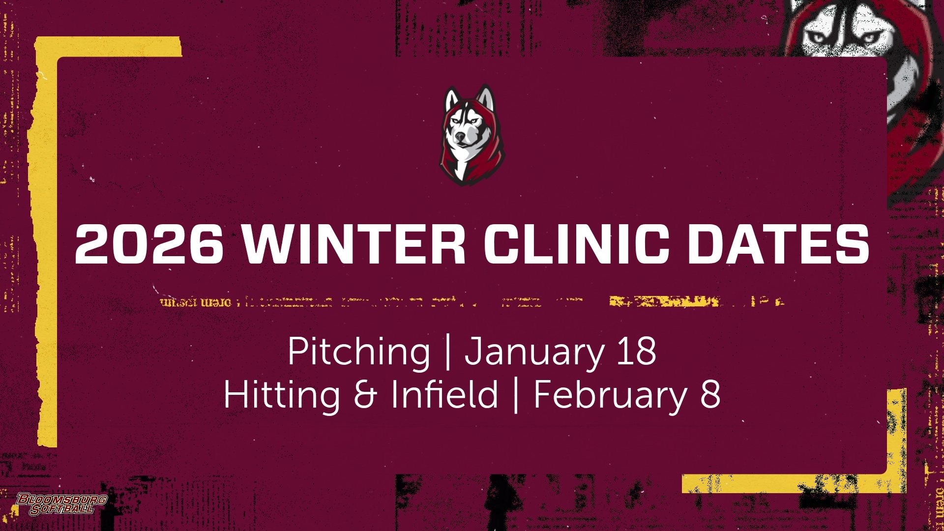 2026 Softball Winter Clinic Dates