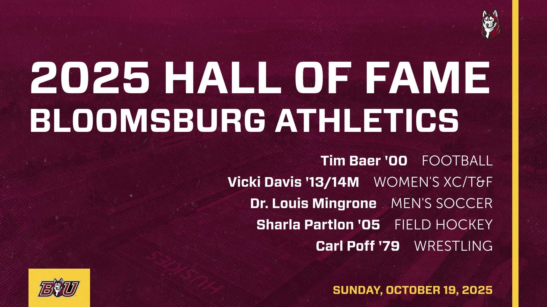 2025 Athletics Hall of Fame