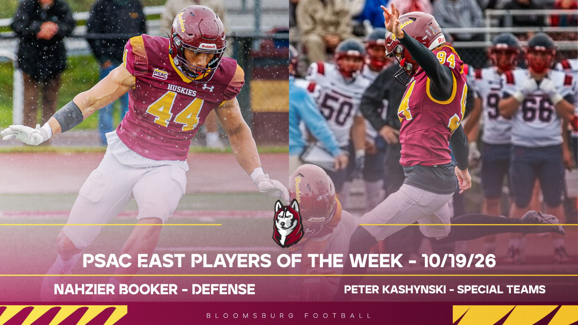 Booker and Kashynski PSAC Players of the Week - 101926