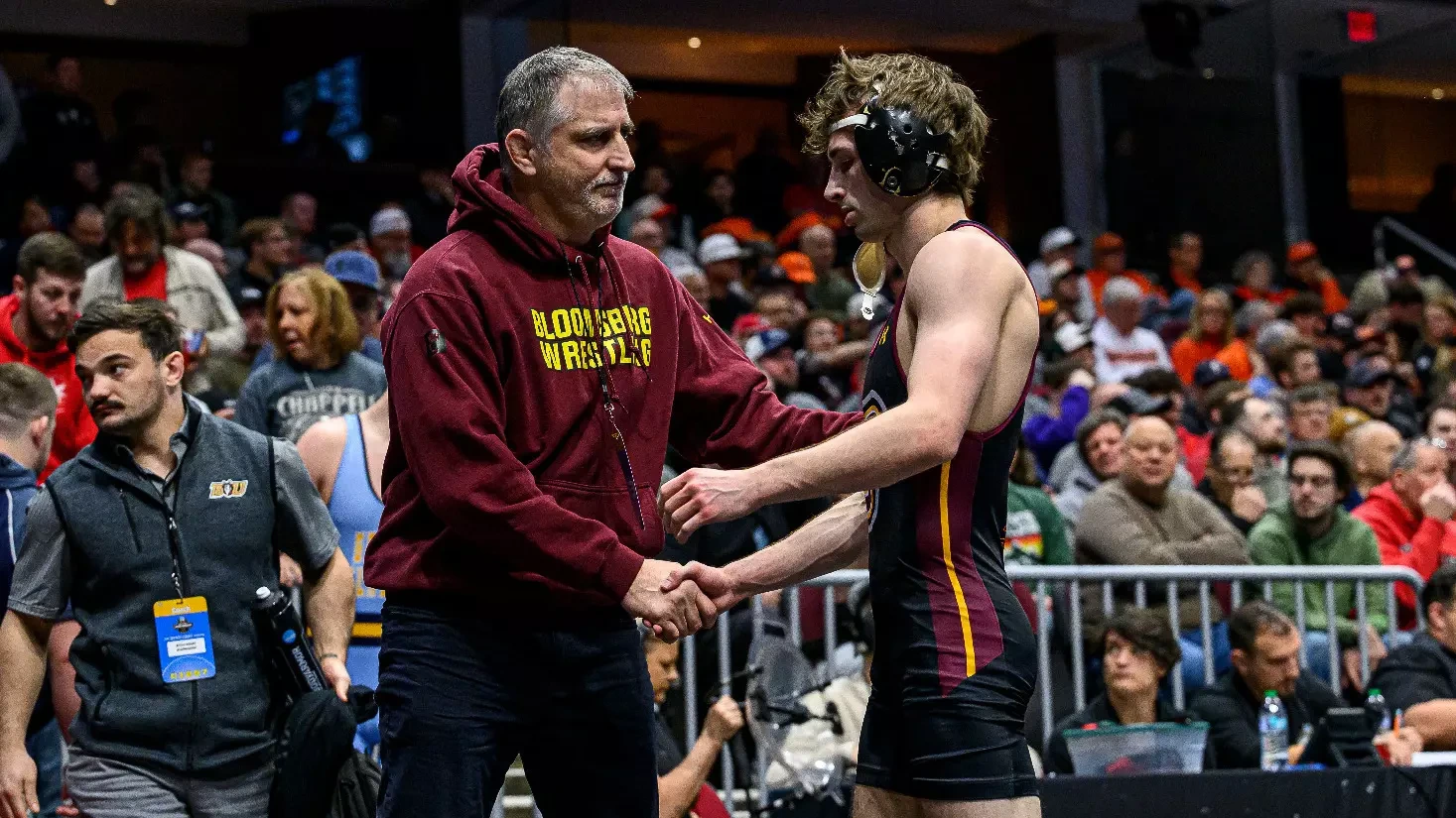 Jace Schafer and Coach John Stutzman NCAA Championships