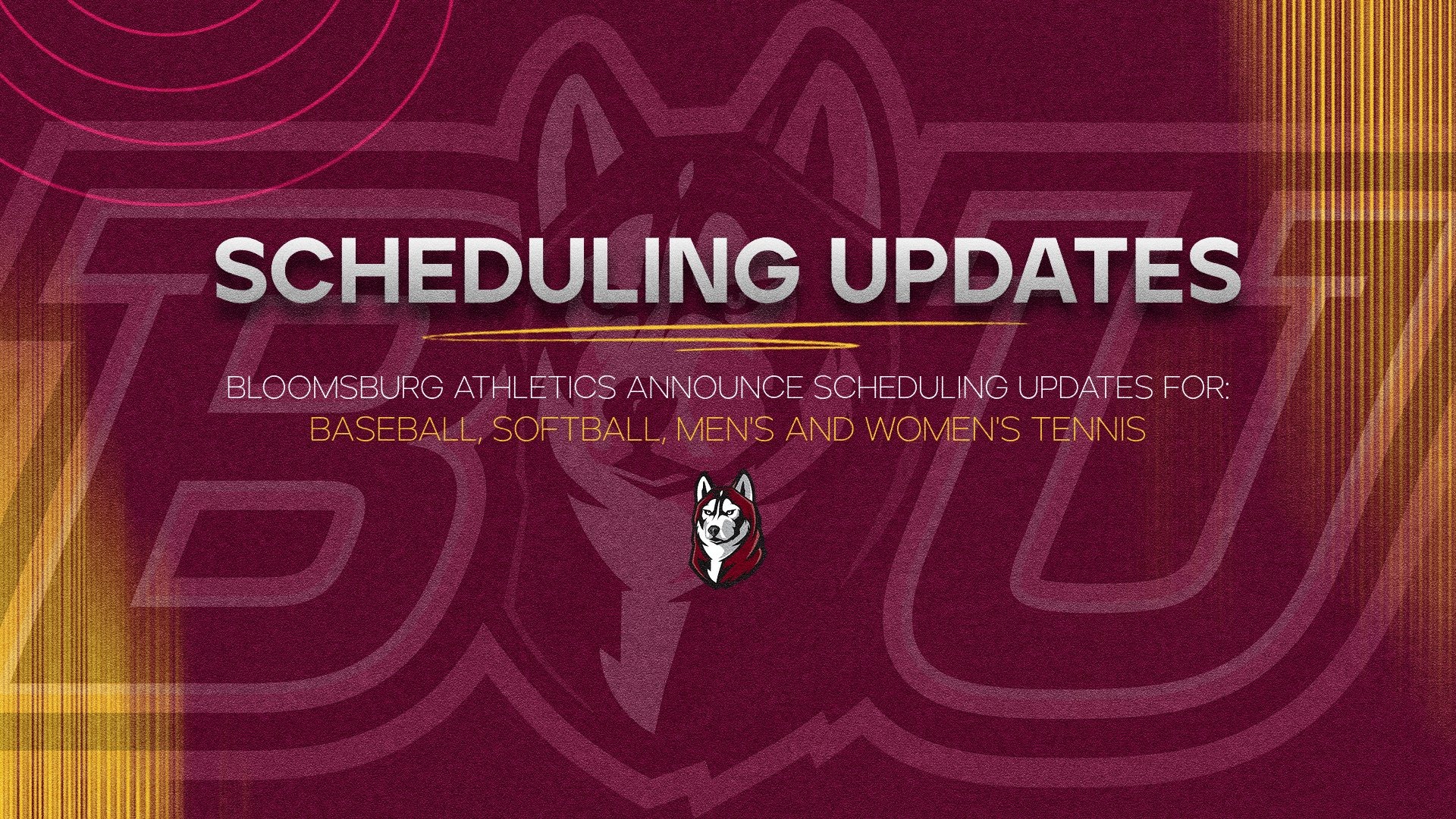 Schedule Updates 3/27