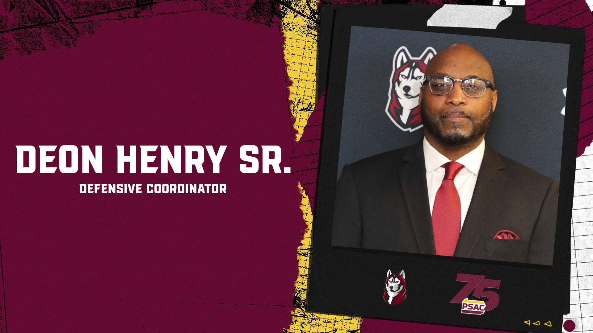 Deon Henry Sr Defensive Coord. Annoncement
