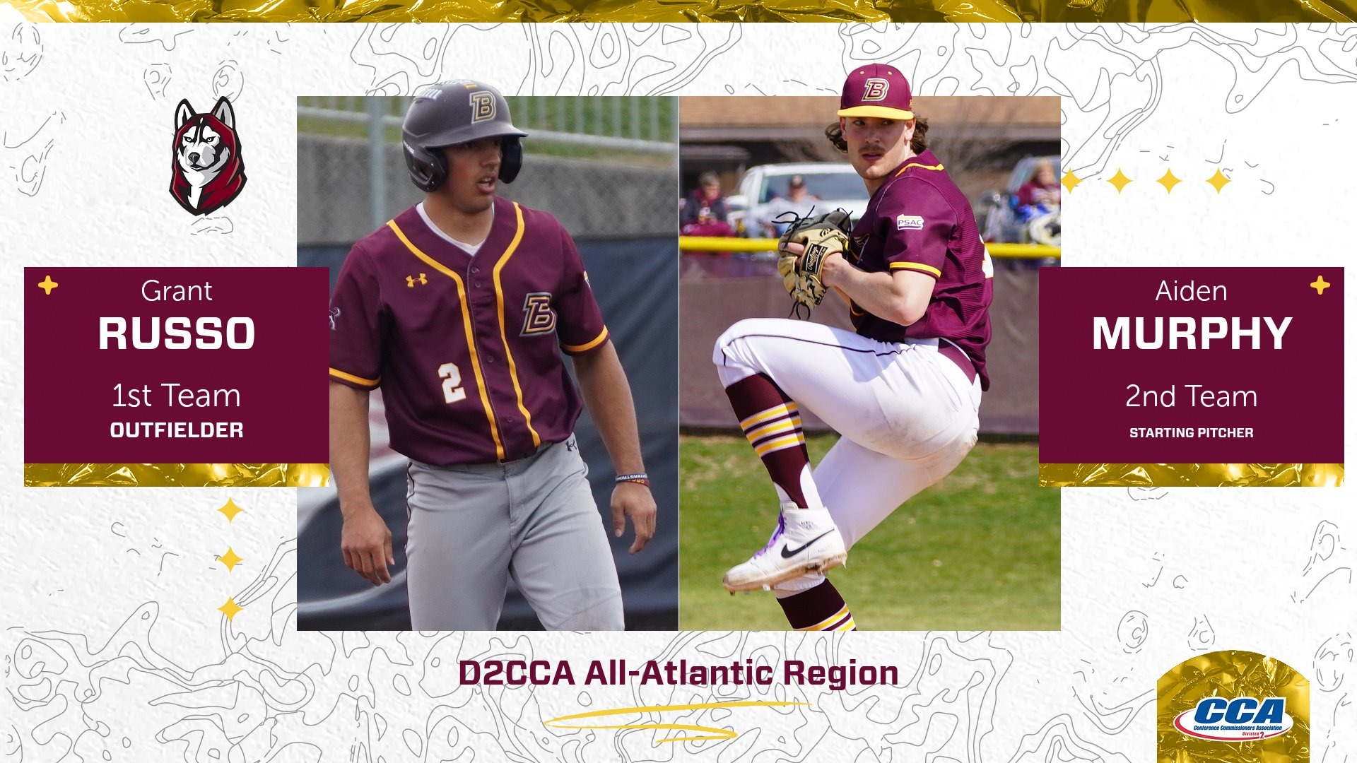 Grant Russo and Aiden Murphy earn D2CCA All-Atlantic Region Honors