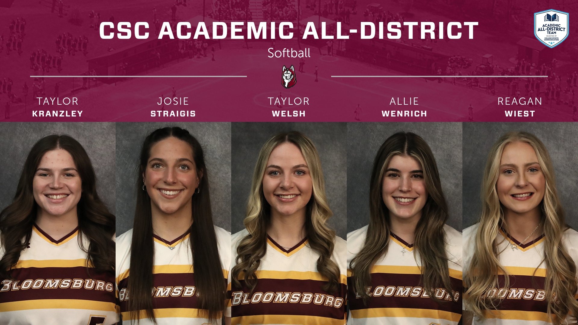 2026 CSC Academic All-District Softball