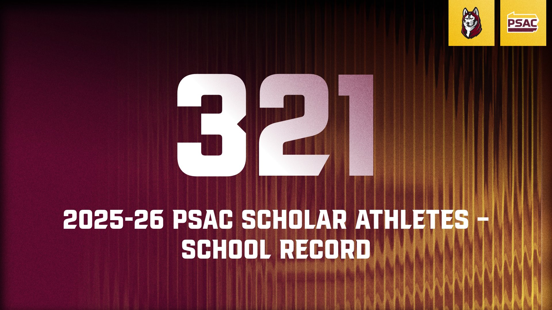 321 PSAC Scholar Athletes - School Record