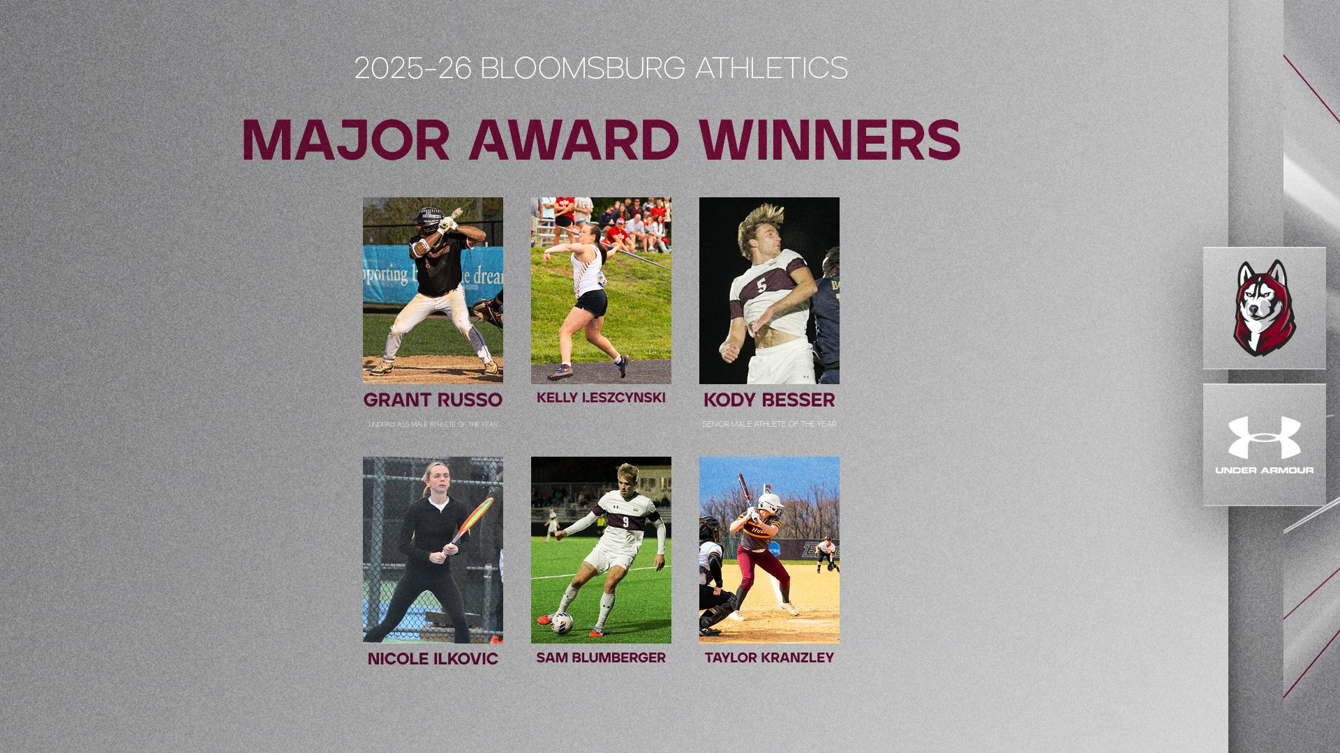 2025-26 Bloomsburg Major Award Winners