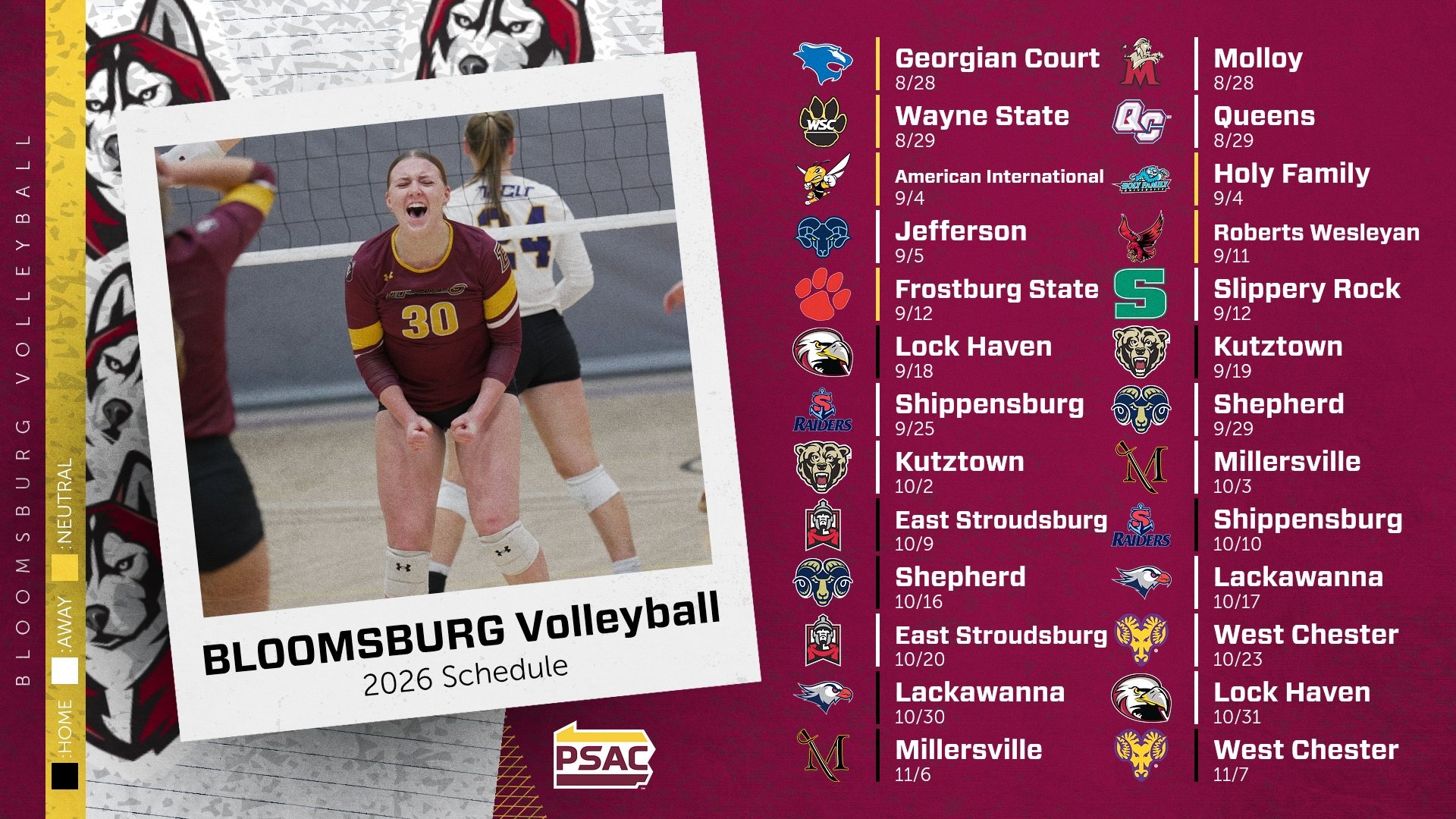 2026 VB Schedule Graphic