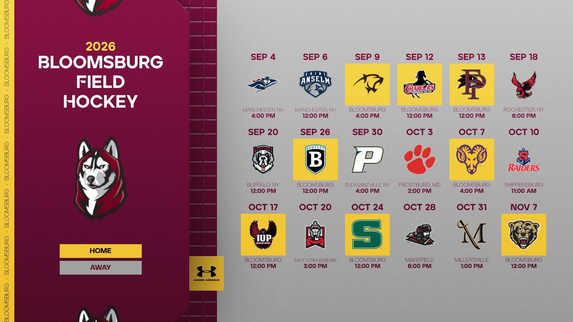2026 FH Schedule