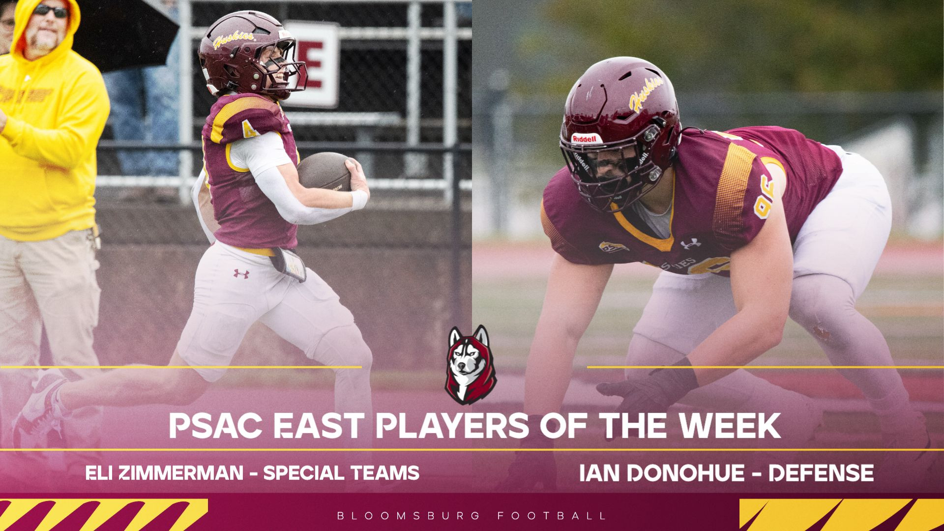 Eli Zimmerman and Ian Donoue named PSAC East Players of the Week