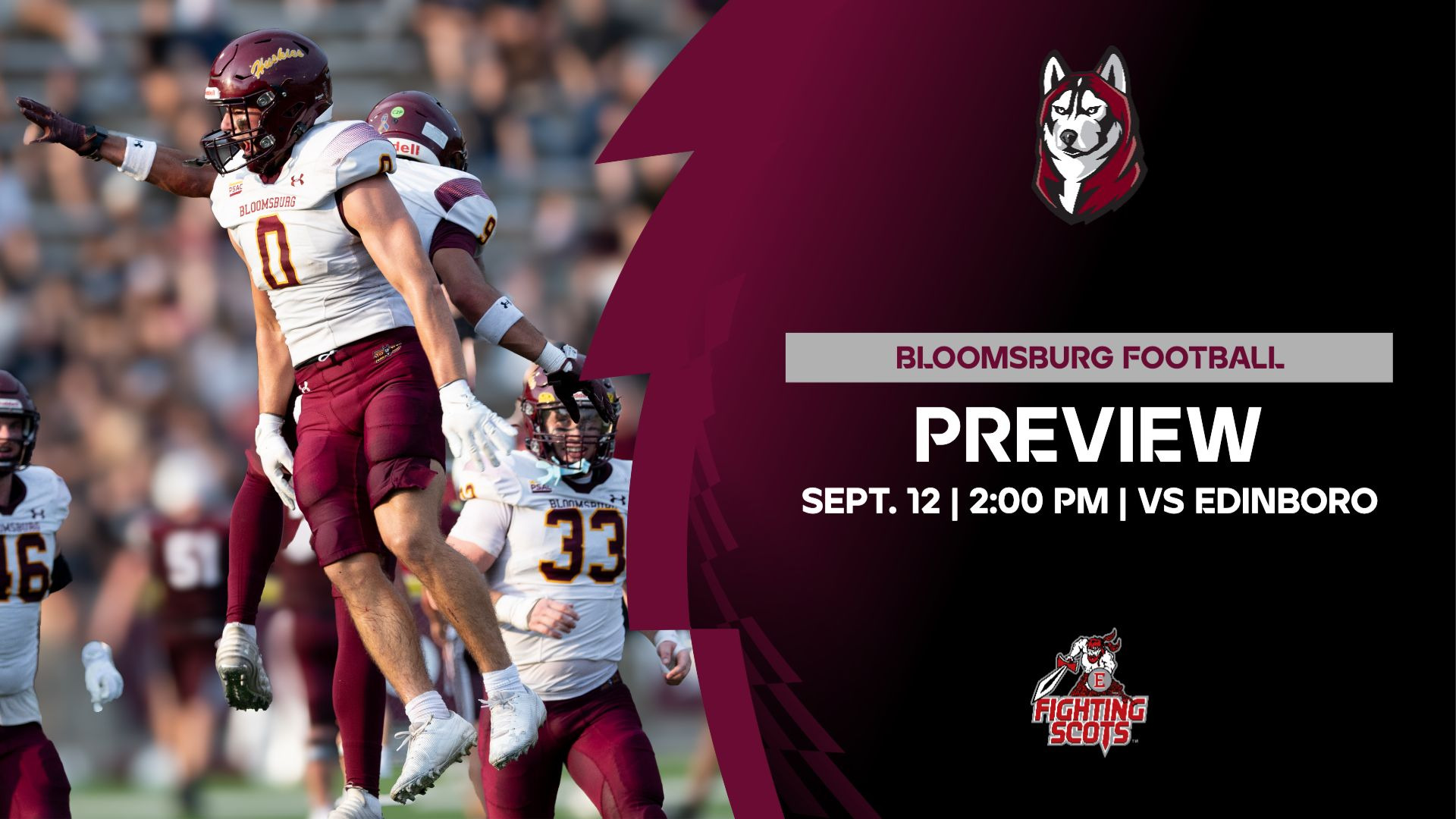Game Notes Week Two - Preview Bloomsburg vs Edinboro