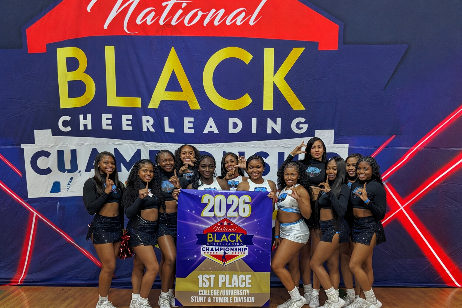 LC Cheer team 1st at NBCC