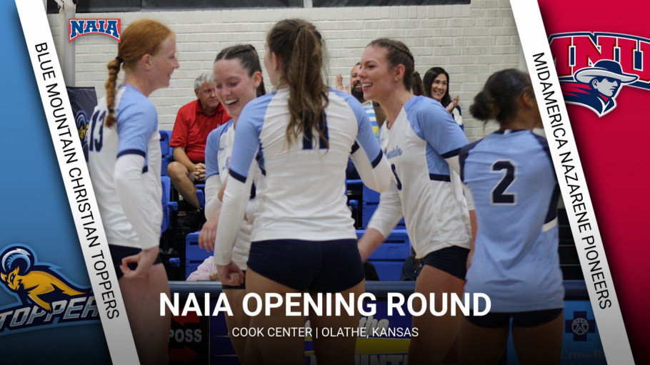 Volley Toppers square off with No. 10 MNU in NAIA Opening Round Blue
