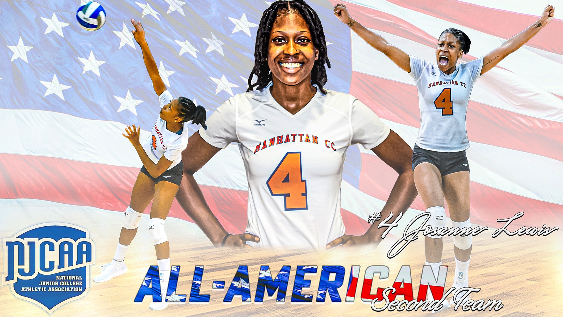 Josanne Lewis Selected To The NJCAA Women's Volleyball AllAmerican