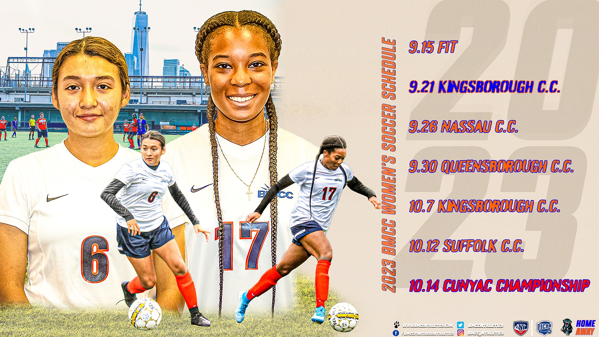 BMCC Women's Soccer Announces 2023 Schedule Borough of Manhattan