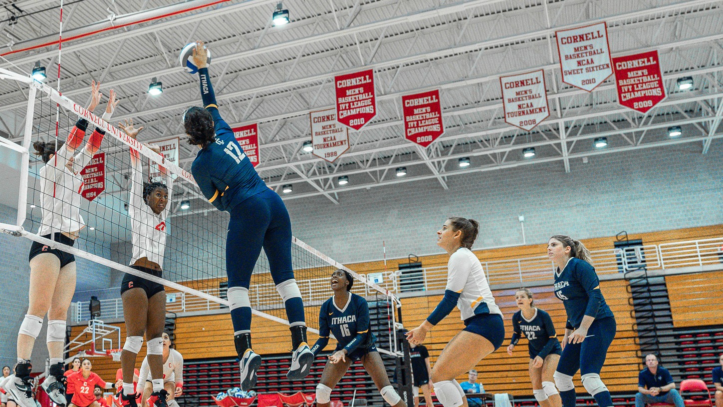 Ithaca Volleyball Takes Down No. 4 NYU in SeasonOpening Victory
