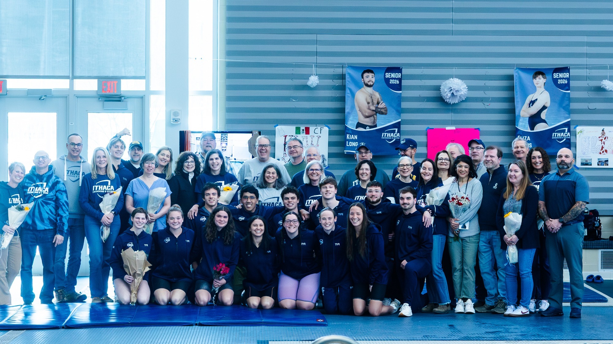 Women's Swimming & Diving Senior Day Group Pic
