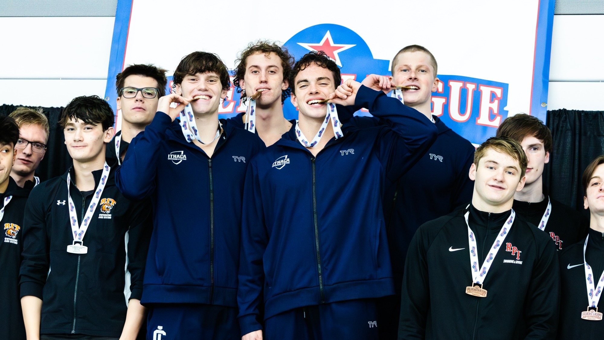Men's 400-yard Medley Relay Winning Squad