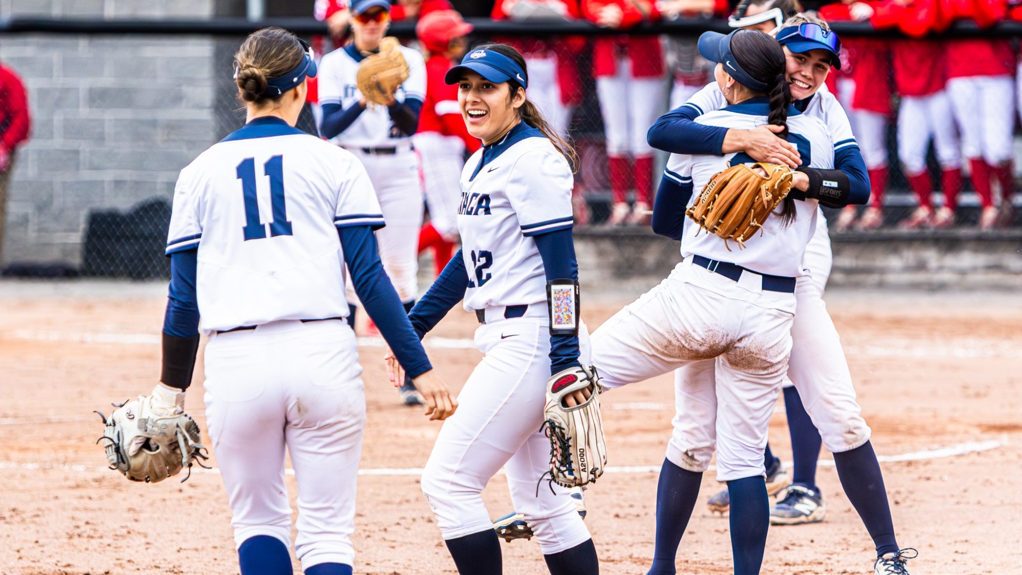 Softball Split at RIT