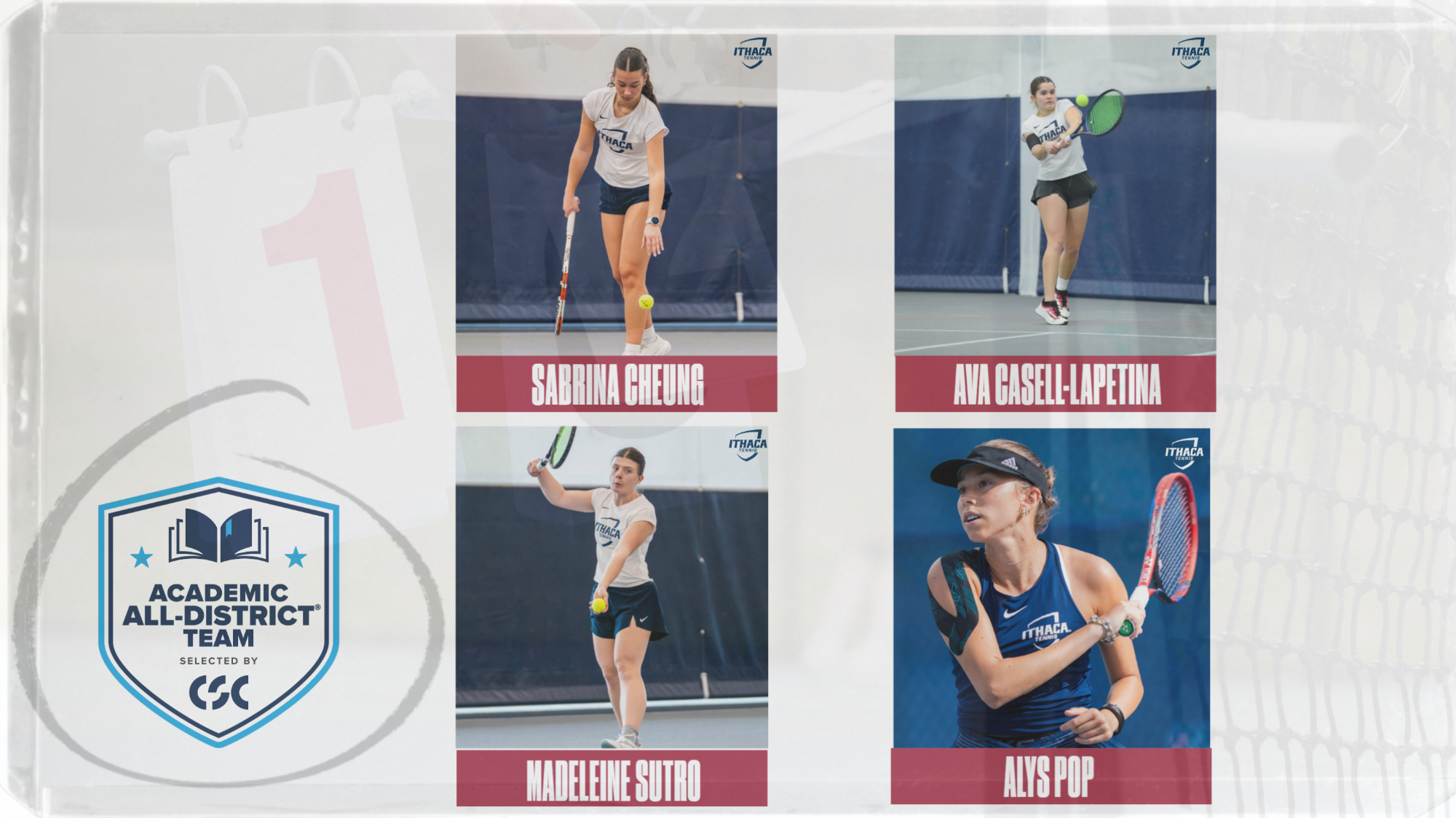 CSC Women's Tennis All-Academic