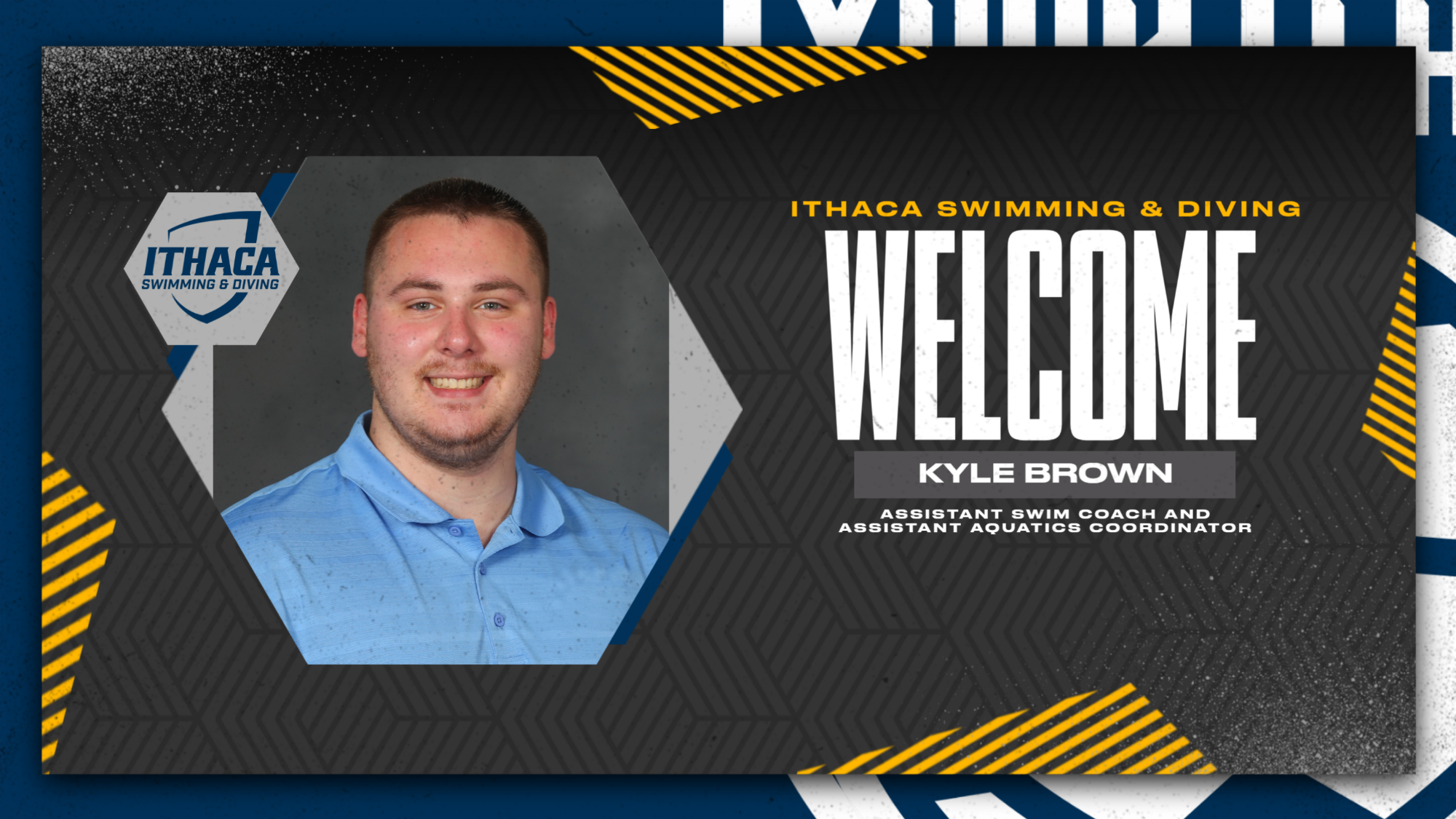Kyle Brown Assistant Swim & Diving Coach Announcement