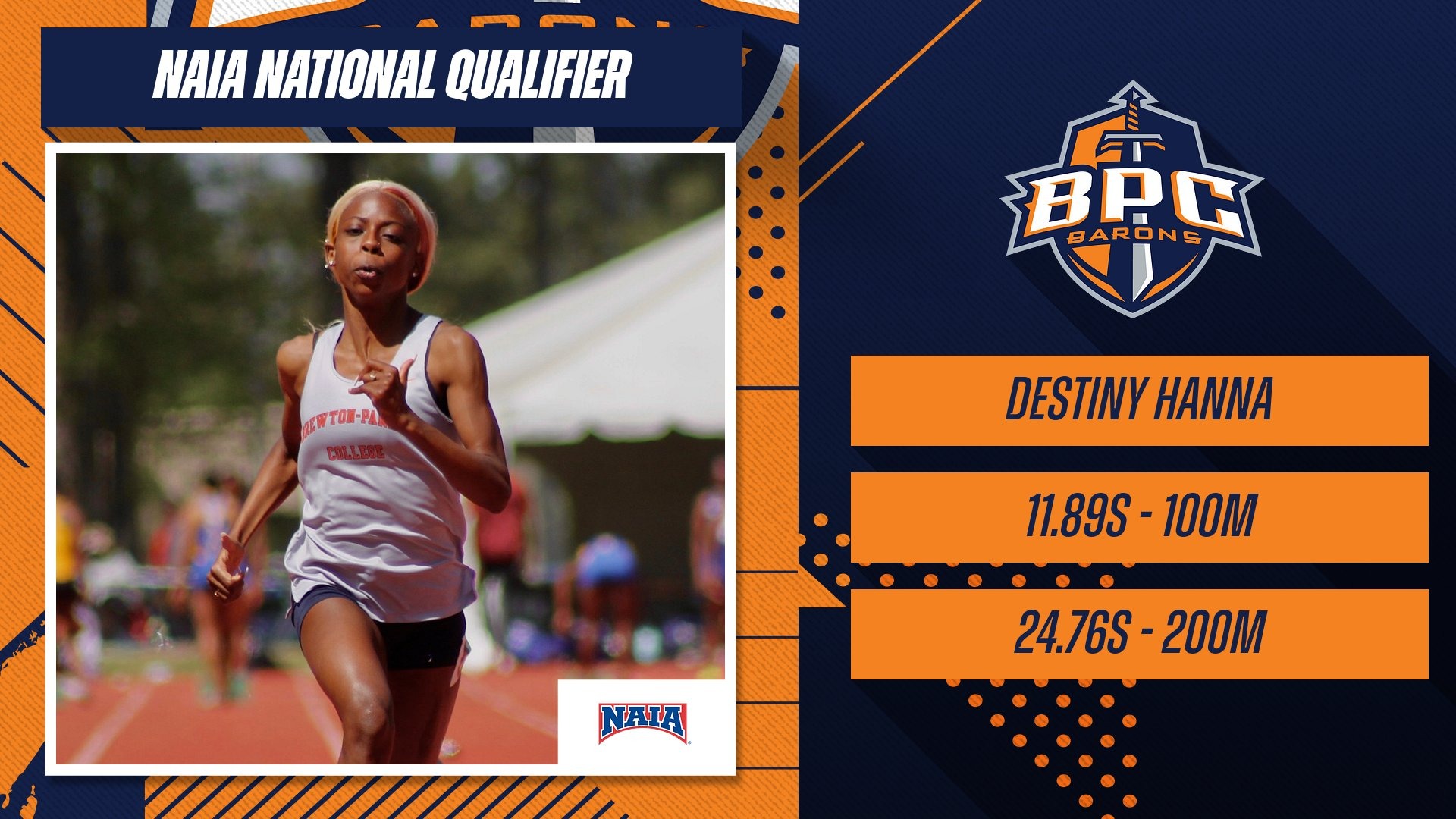 Hanna Set for 42nd Annual NAIA Women’s Outdoor Track & Field National
