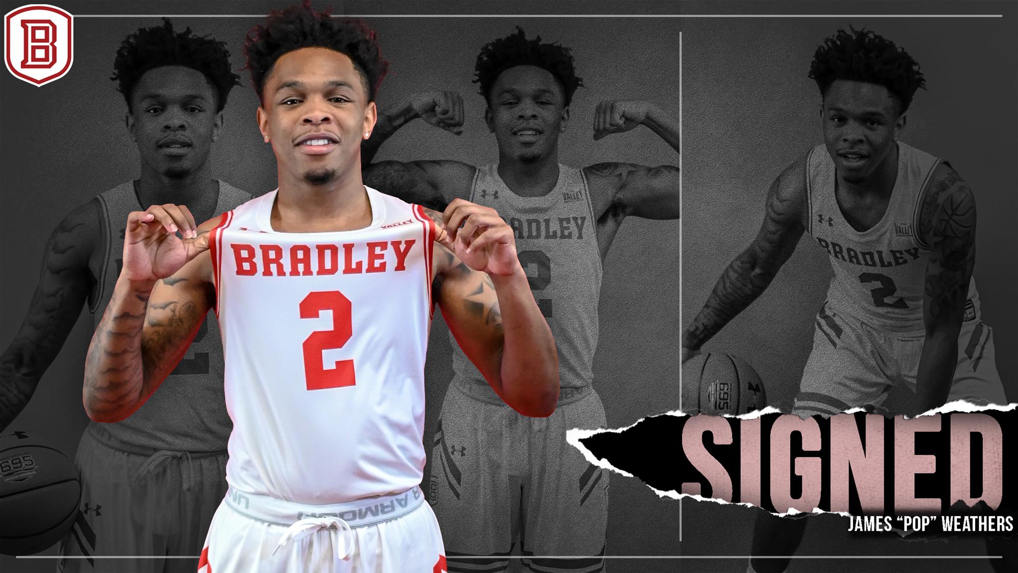 Weathers Signs with Bradley Basketball Bradley University Athletics