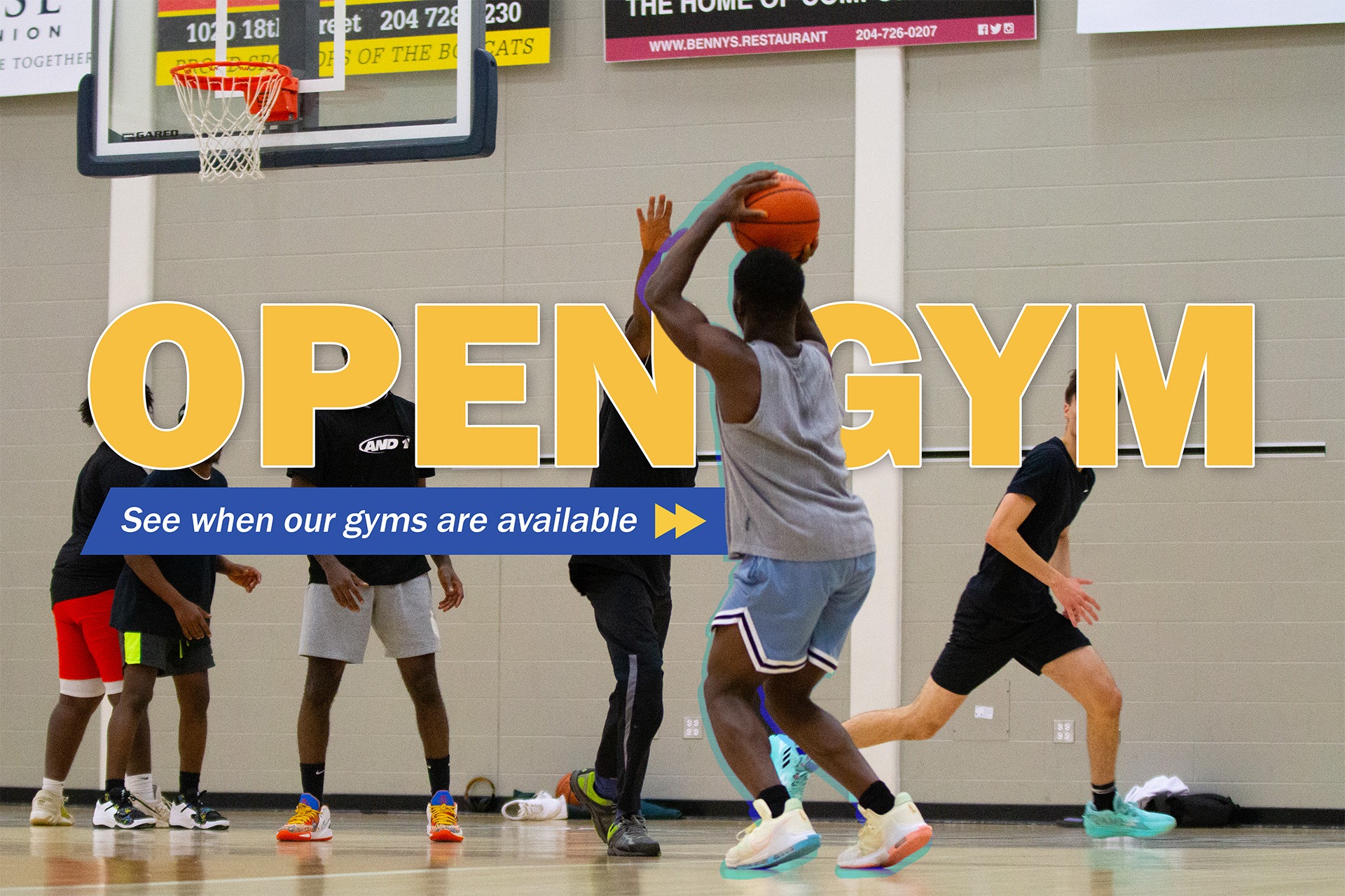 Open Gym Time is now available to view online. Check out which courts are open. 