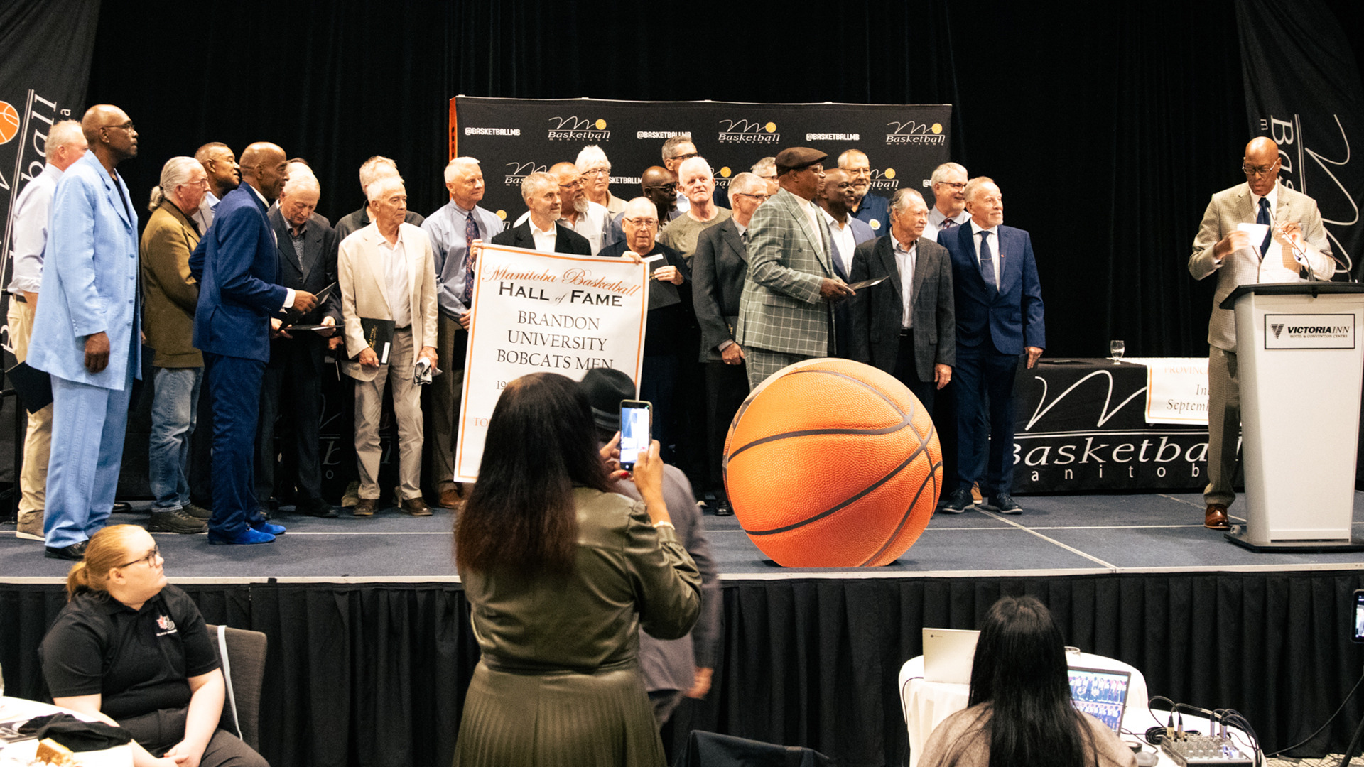 2026 Manitoba Basketball Hall of Fame induction ceremony.