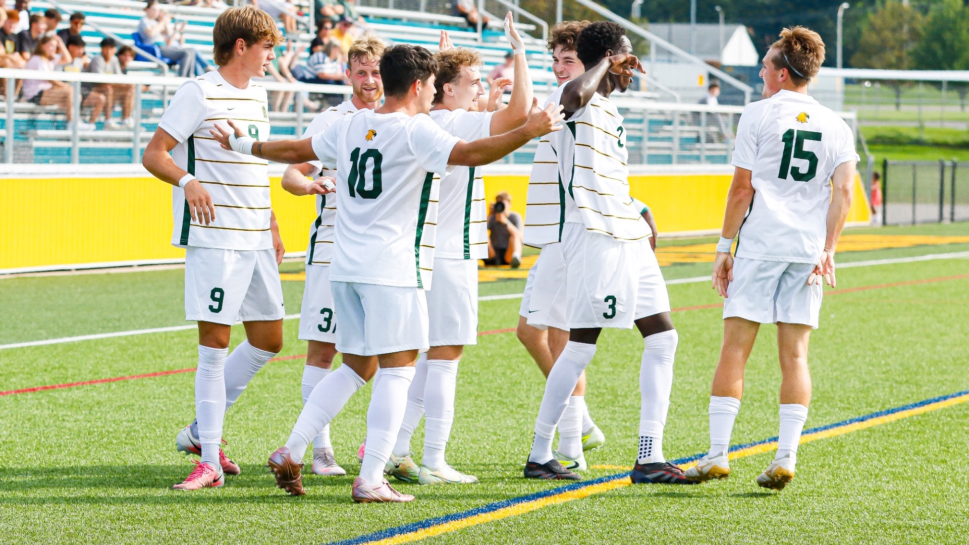 Men's Soccer Khadim Amar Goal Celebration 