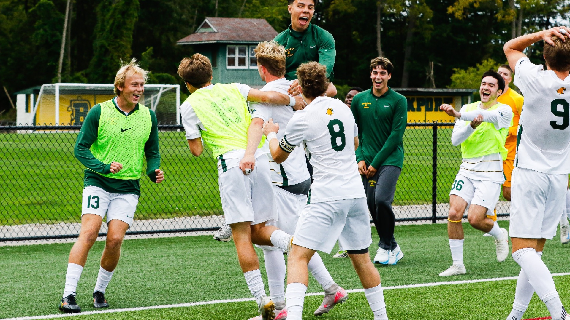 Mens Soccer Goal Celebration