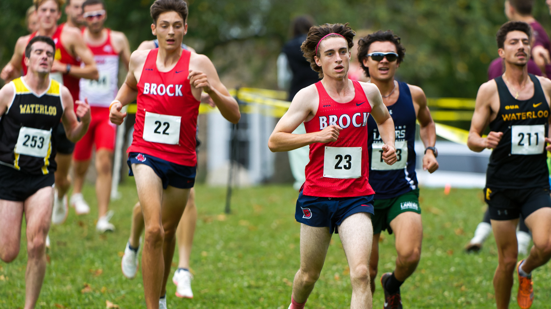 Evan Ryall and Jack Sayewich running