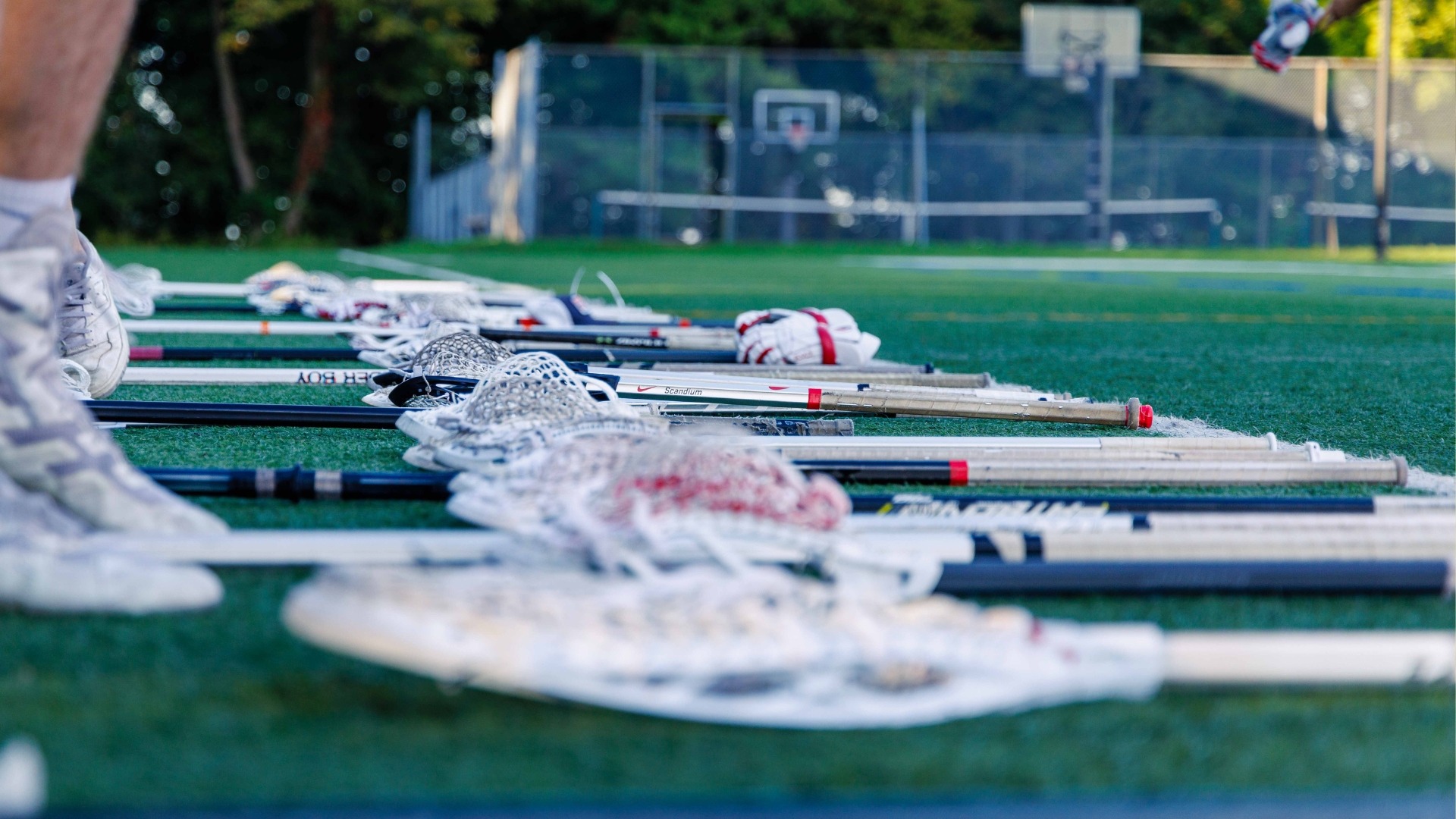 Lacrosse sticks during Truth and Reconciliation