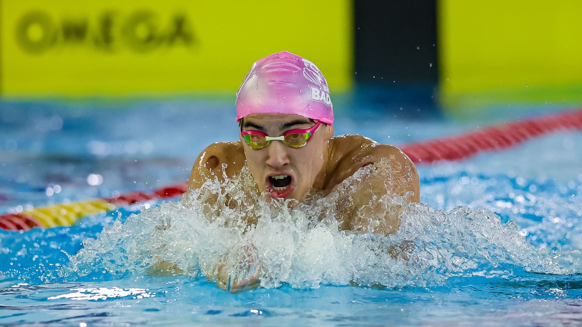 Camren Courchene-Carter swimming