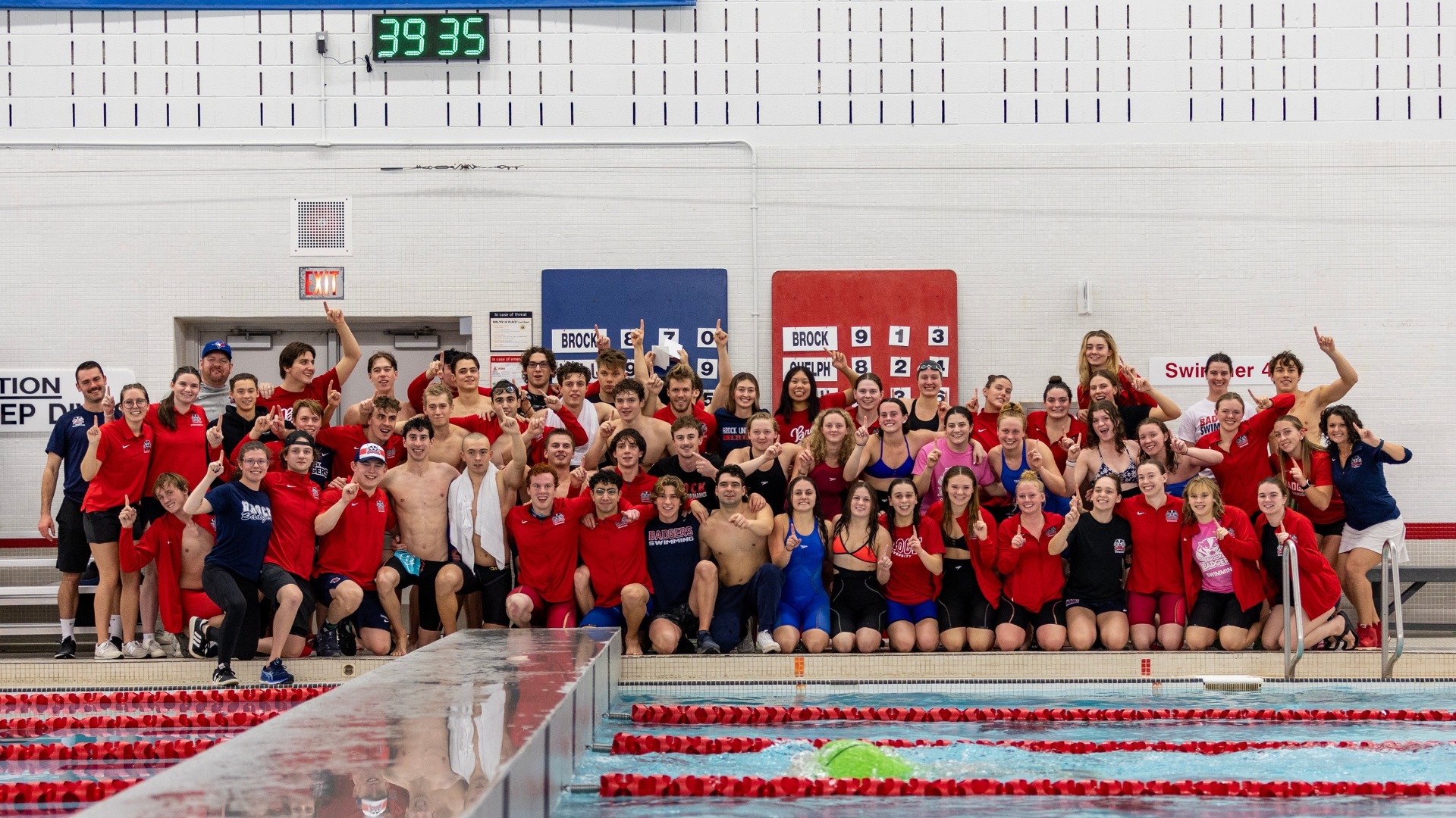 Brock swimming won' the 2024 Dean Boles Divisional Championships