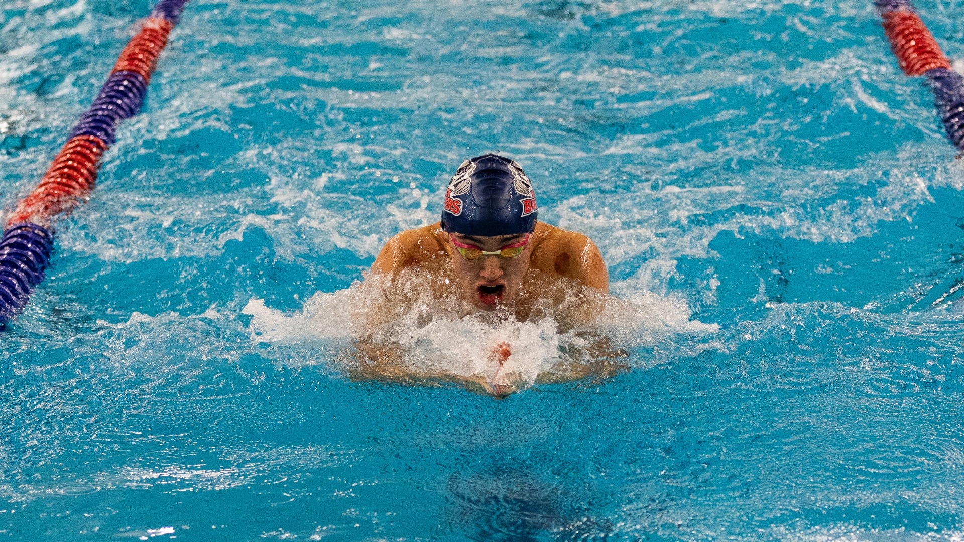 Camren Courchene-Carter swimming