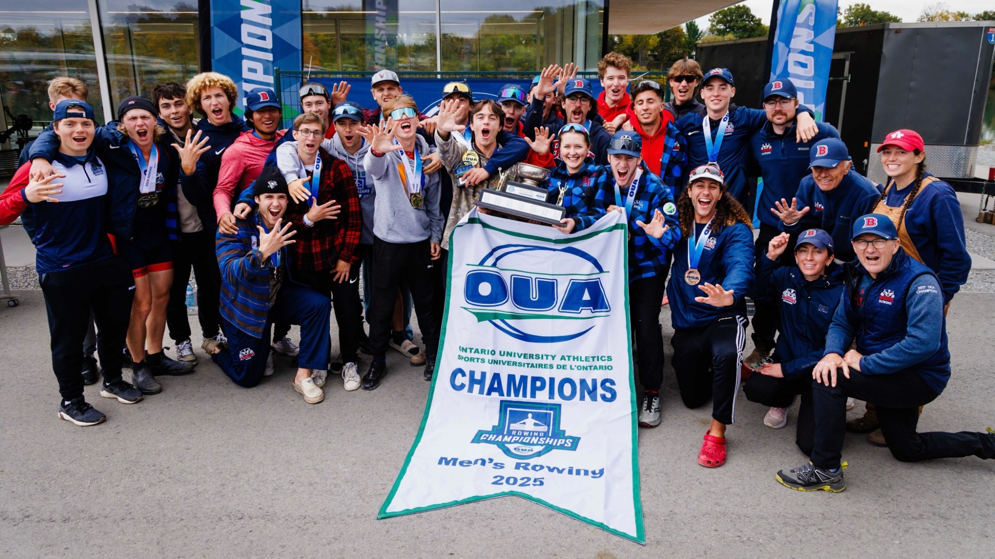 Brock men's rowing celebrates OUA Championship