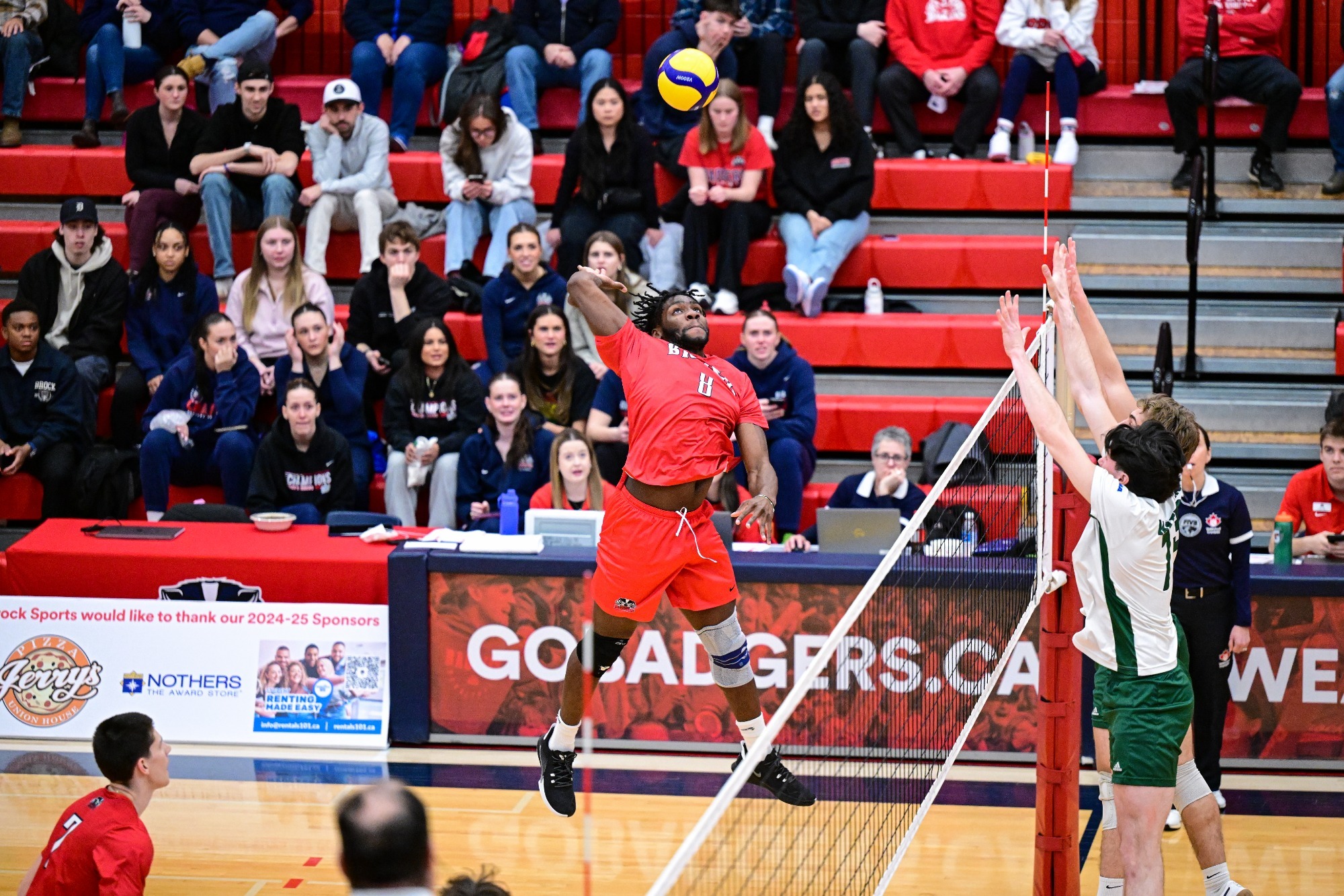 Nanle Yusuf hitting the ball.