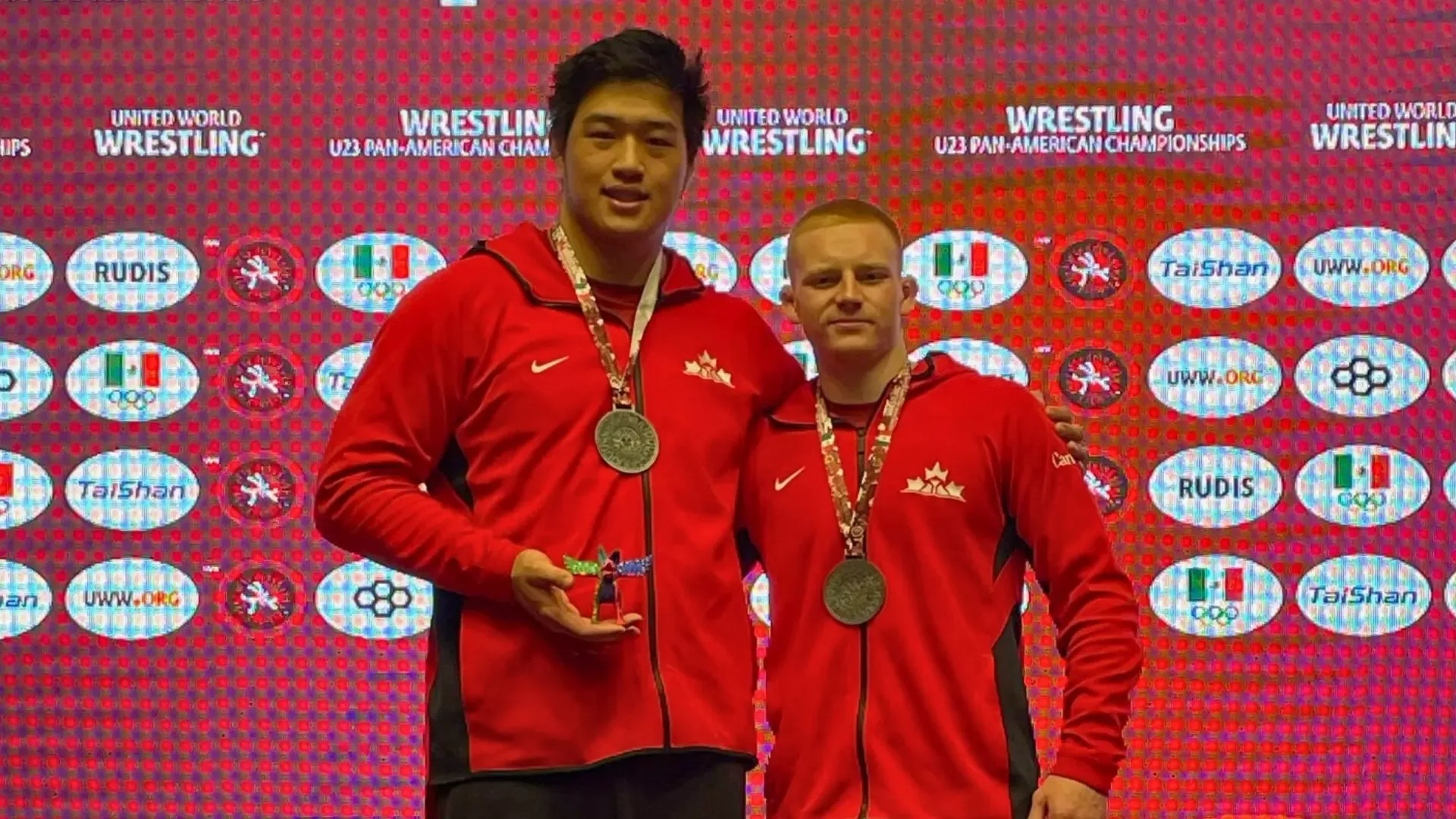 Roger Li and Cole Coghill pictured at the U23 Pan-American Championships