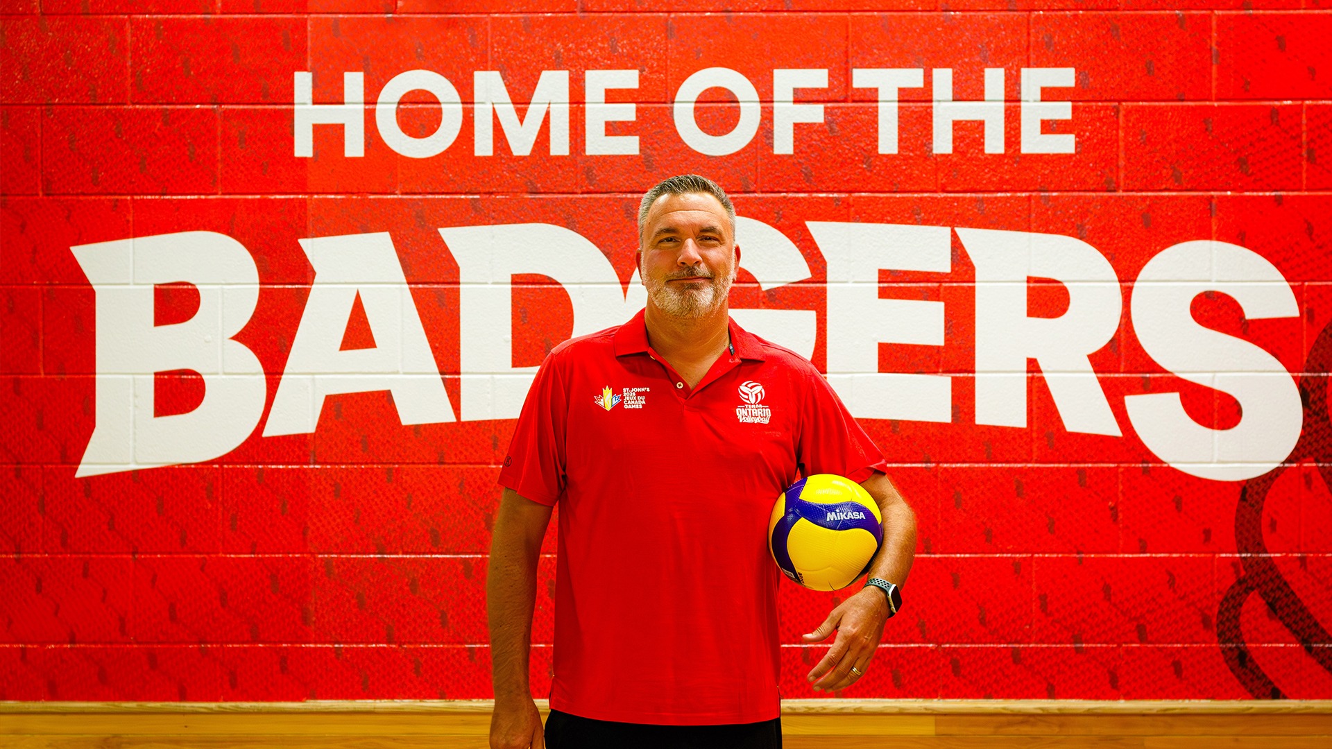 Ian Eibbitt pictured with the Team Ontario crest