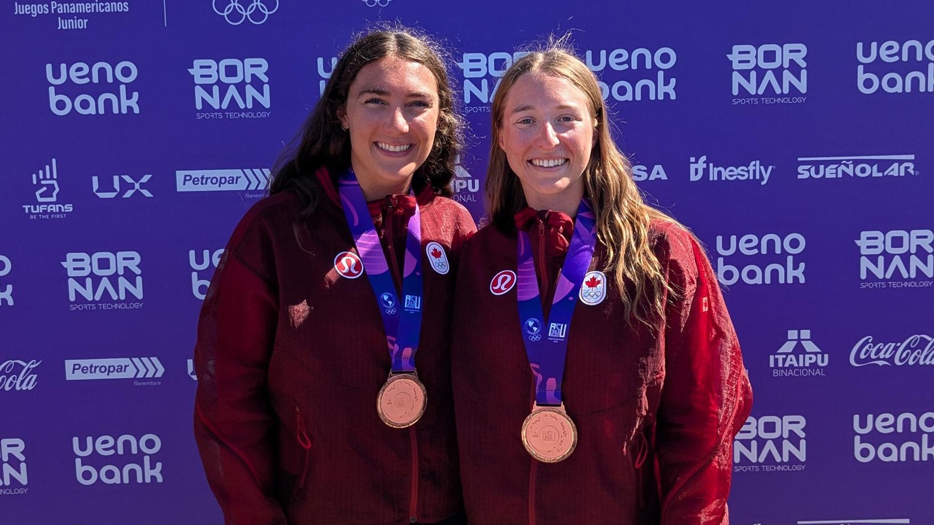 Brock rower Jalyn Mowry pictured on the right at the 2025 Pan American Junior Games