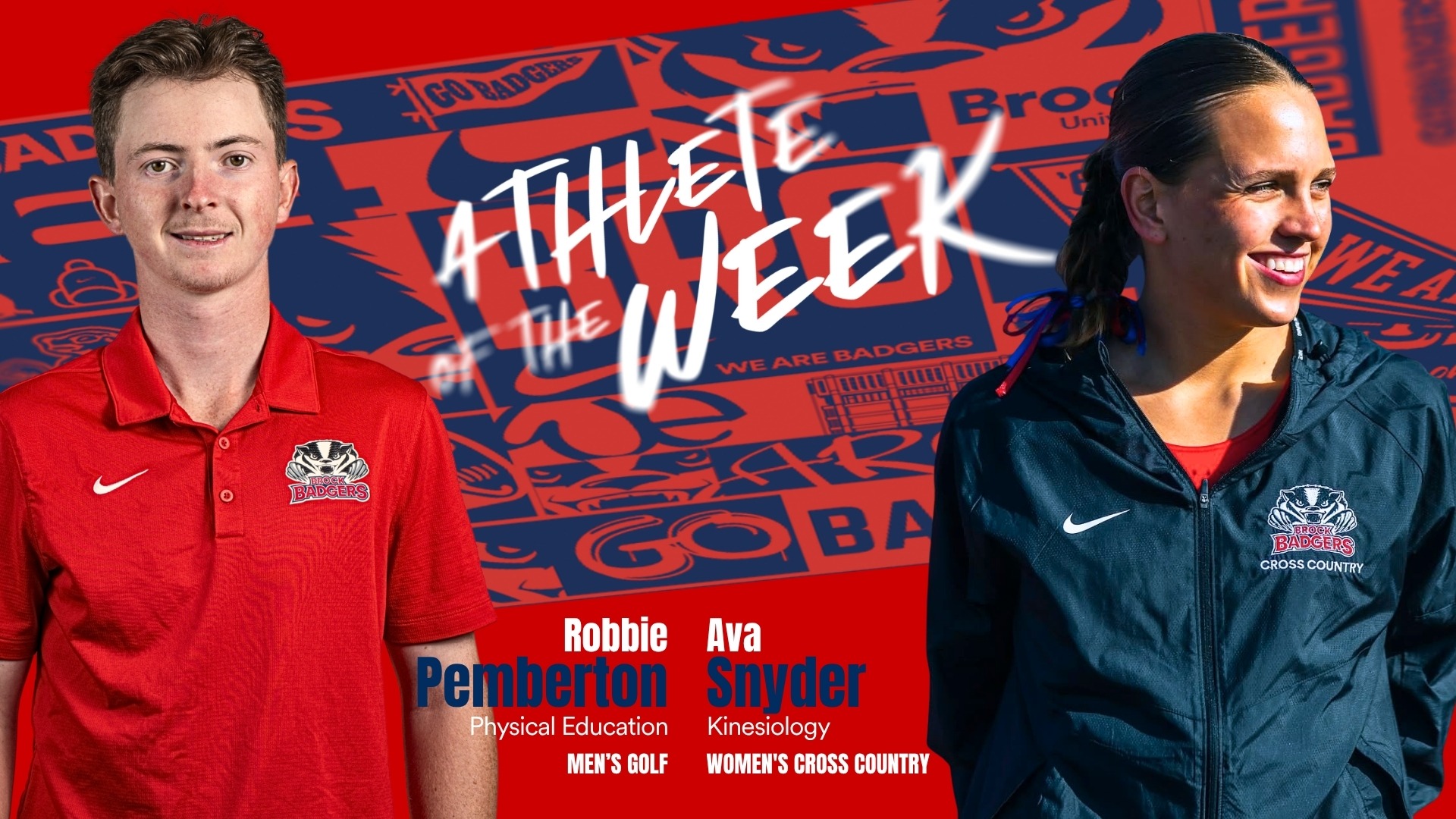 Brock Athletes of the Week for the period ending Sunday, Oct. 4