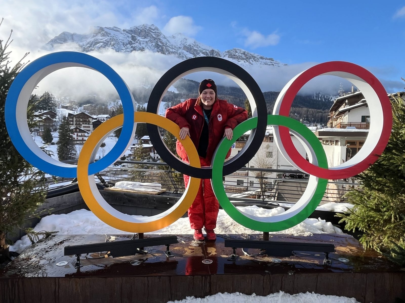 Brock Lead Athletic Therapist Kelsey Marshall (MSc '25) is using her skills to support Team Canada at the Milano Cortina Winter Olympics.