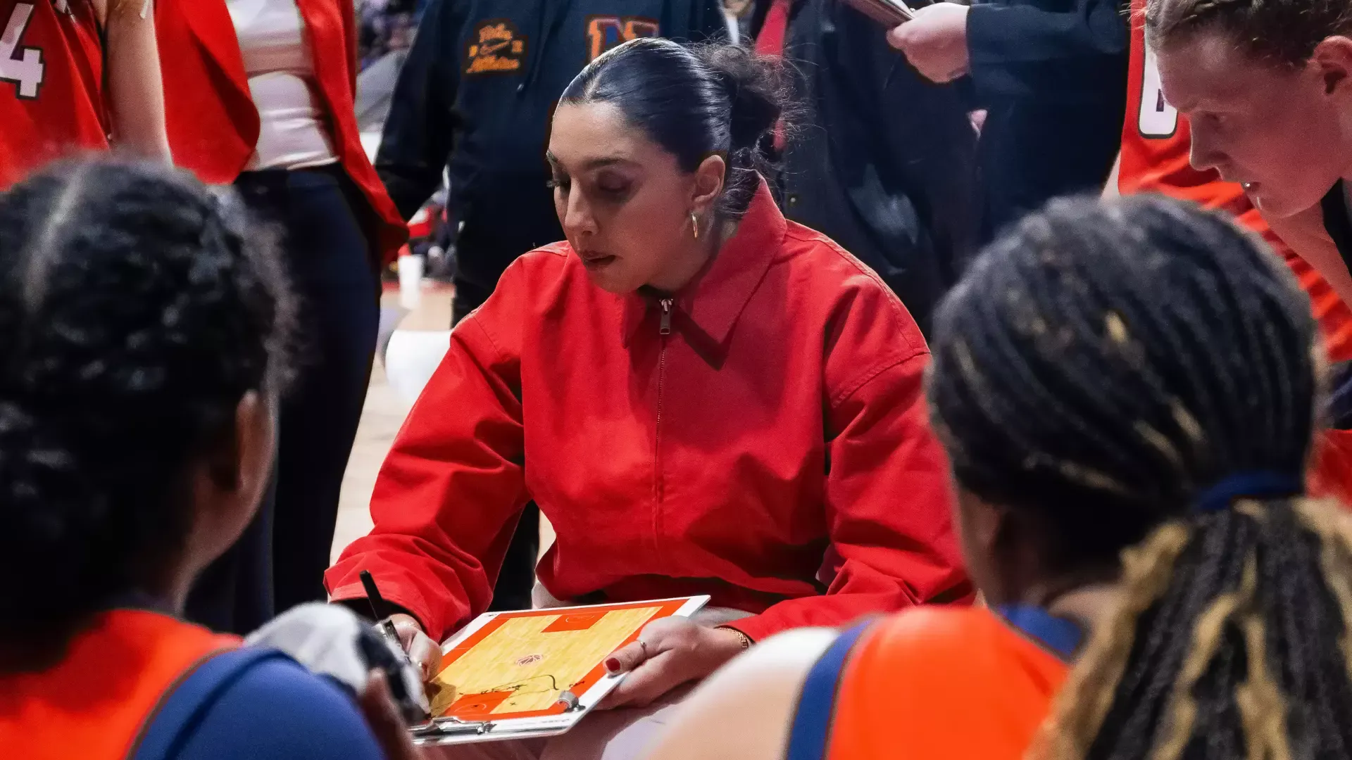 Shae Dheensaw draws up a play