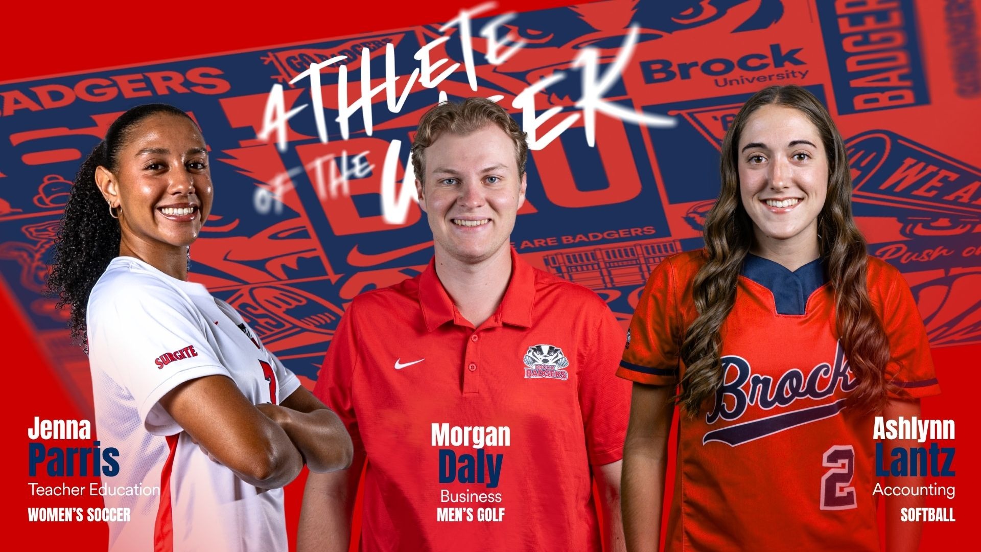 Athletes of the Week for the period ending Sunday, Sept. 13.  