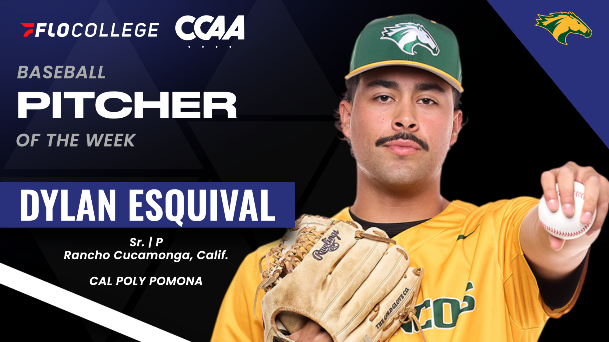 Dylan Esquival Pitcher of the Week